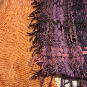 Loose woven scarves